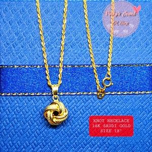 ‼️SOLD‼️ 18K GOLD KNOT NECKLACE